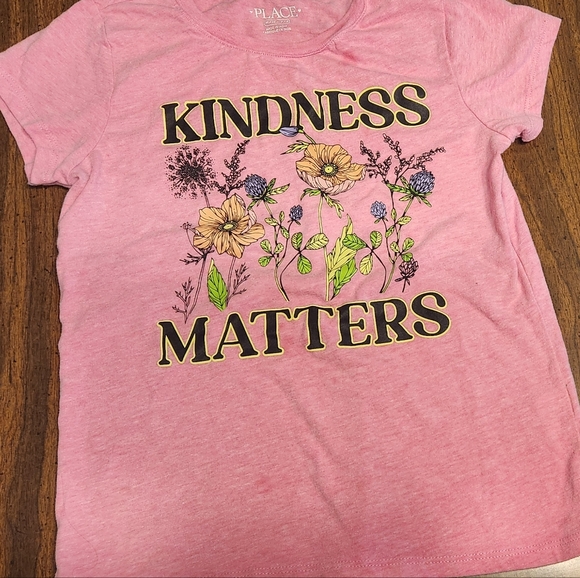 Place Other - The Children's Place Girls Kindness Matters Floral Graphic Tee Size M